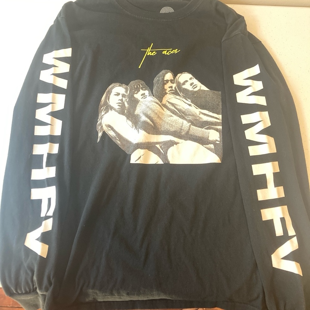 Black Graphic Long Sleeve Shirt
